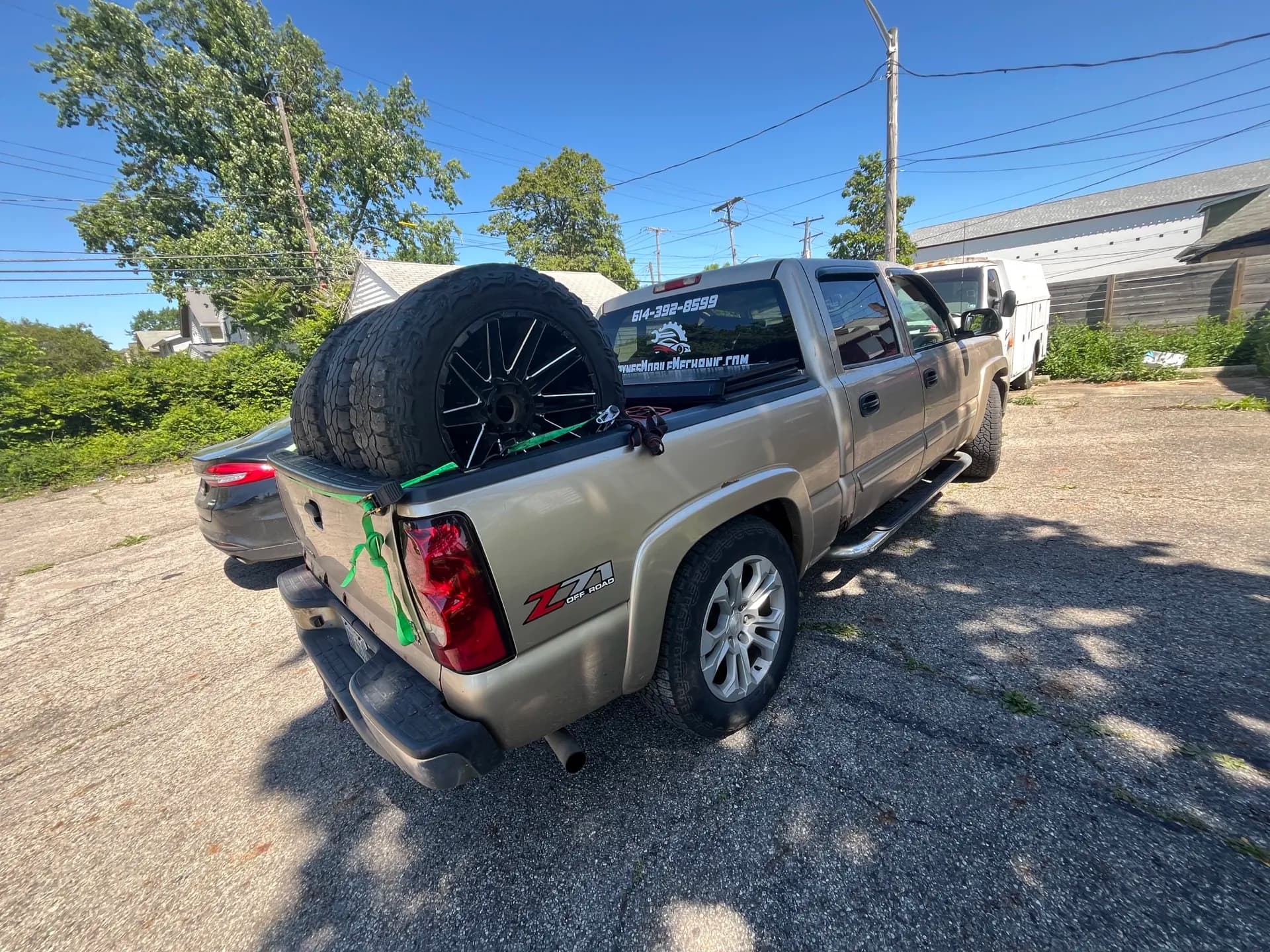 Wayne's equipped mobile mechanic work truck